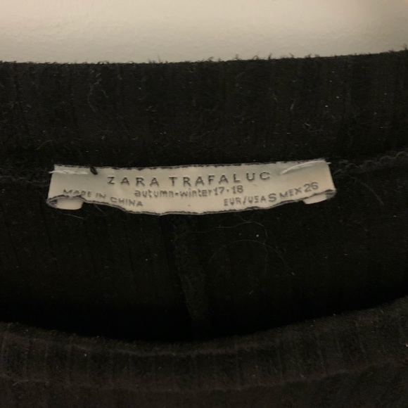 Zara Ribbed Velvet T Shirt Dress - Picture 2 of 3